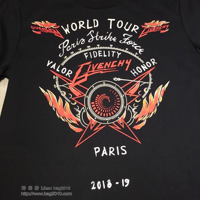 Givenchy短袖 19春夏新款 紀梵希黑色男T恤  tzy1570